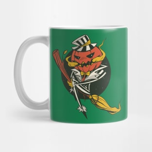 pumpking broom Mug